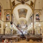 JTI Telescopic Boom Lift at St John the Baptist Church, Jersey City USA