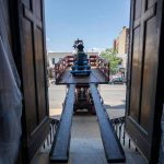 JTI Telescopic Boom Lift at St John the Baptist Church, Jersey City USA