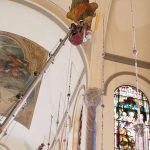 JTI Telescopic Boom Lift at St John the Baptist Church, Jersey City USA