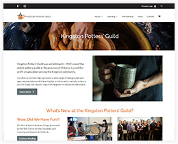 New site design for Kingston Potters Guild